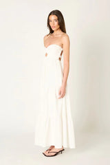 Strapless Tiered Maxi Dress