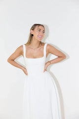 Women’s Midi Dress – Flattering Fit – Cinched Waist – Flowing Silhouette