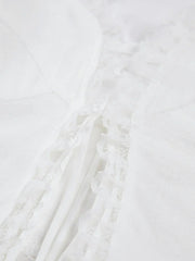 Fly Away Fairytale Lace Trim Crop Cami Top
