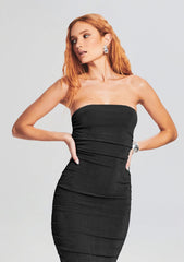 Martha Strapless Midi Dress