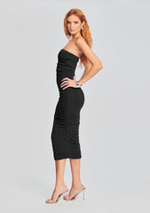 Martha Strapless Midi Dress