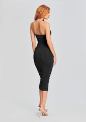 Martha Strapless Midi Dress