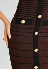 Weyla Metallic Knit Dress