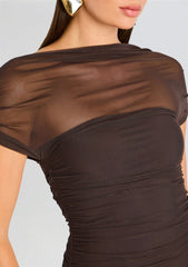 Noel Mesh Midi Dress