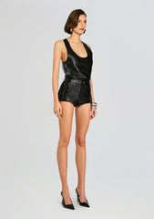 Elizabeth Leather Tank Top