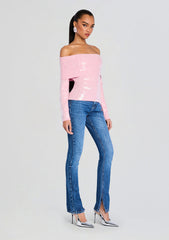 Jourdana Sequin Knit Top