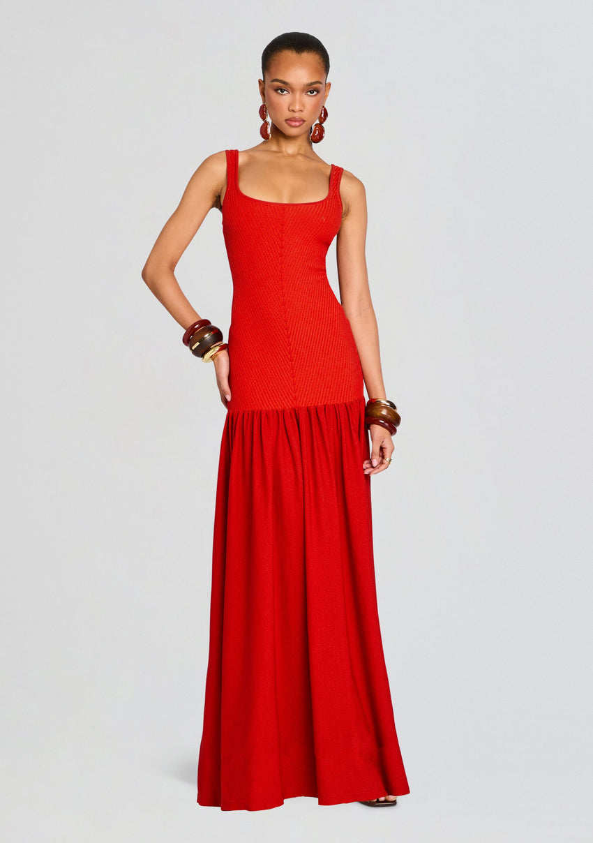 Kennedi Metallic Knit Dress