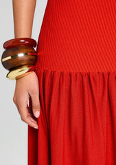 Kennedi Metallic Knit Dress