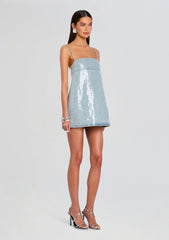 Nadiya Sequin Denim Dress