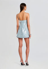 Nadiya Sequin Denim Dress