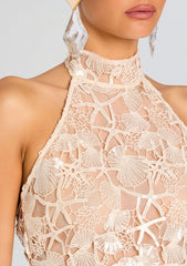 Louelle Sequin Lace Top