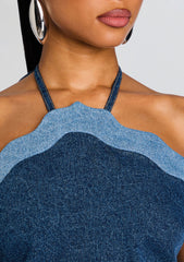 Rhonda Denim Top