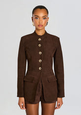 Callandra Suede Leather Jacket