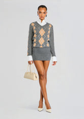 Ornella Embellished Knit Dress