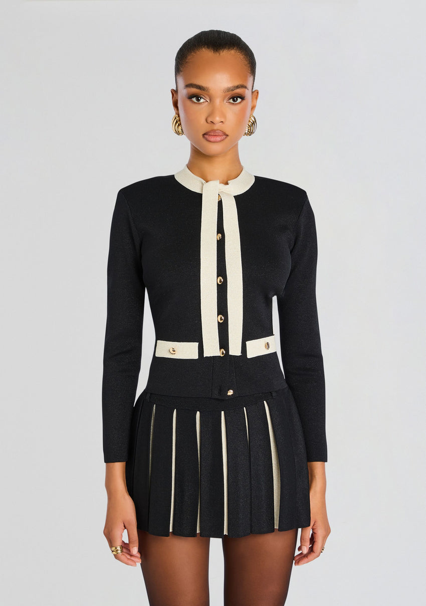 Virginie Metallic Knit Jacket