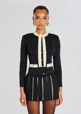 Virginie Metallic Knit Jacket