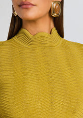 Prissy Metallic Knit Top