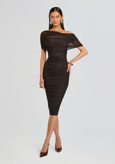 Nyssa Mesh Midi Dress