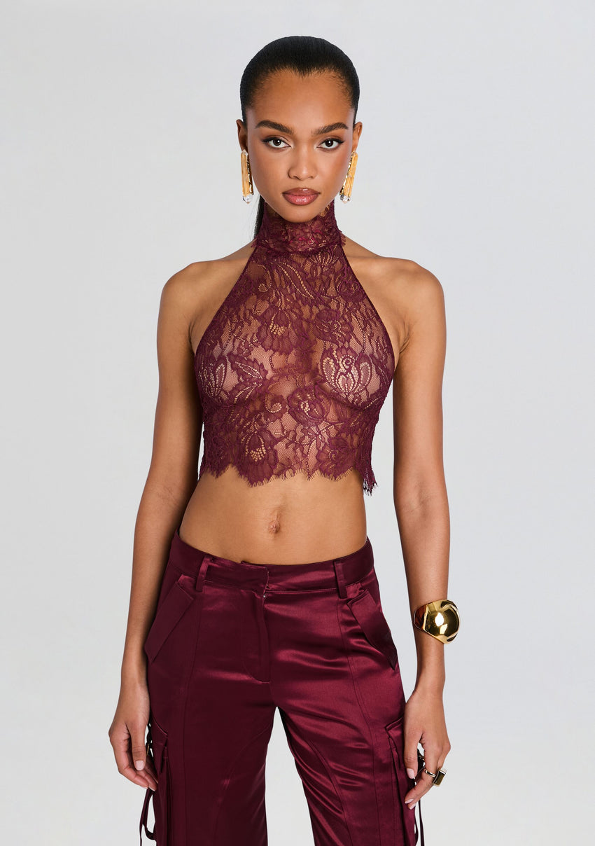 Violet Lace Top