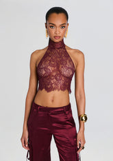 Violet Lace Top