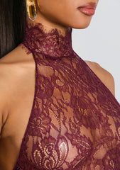 Violet Lace Top