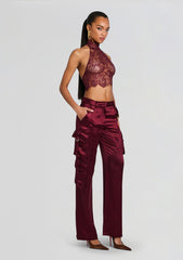 Violet Lace Top