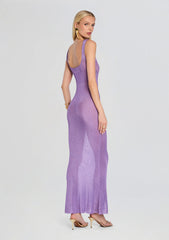 Martina Metallic Knit Maxi Dress