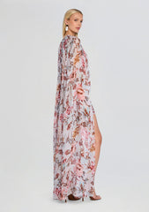 Ezra Ruched Cape Mini Dress