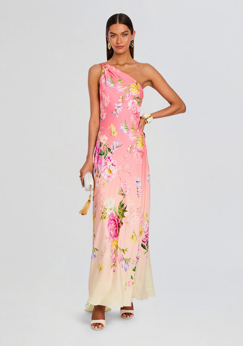 Avya One Shoulder Sash Dress