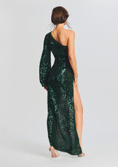 Celeste Sequin Crochet Dress