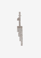 Number Rhinestone Earring
