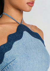 Iselda Denim Top