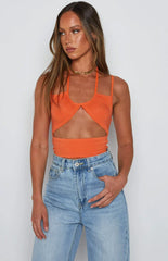 Scout Orange Crop Top