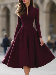 Jennifer | V-Neck Midi Dress