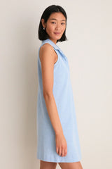 Light Blue Pique Margaret Polo Dress