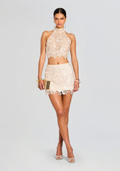 Louelle Sequin Lace Top