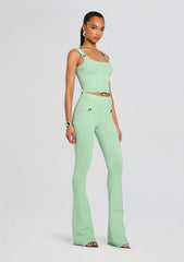 Aloe Metallic Rib Knit Top