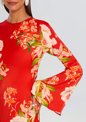 Hibi Back Ties Maxi Dress