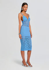 Tristyn Crochet Midi Dress