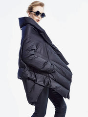 Women's Down Jacket Irregular Duck Down