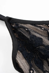 Lace Patchwork Backless Slip Sleeveless Bodysuit